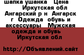 шапка-ушанка › Цена ­ 5 000 - Иркутская обл., Ангарский р-н, Ангарск г. Одежда, обувь и аксессуары » Мужская одежда и обувь   . Иркутская обл.